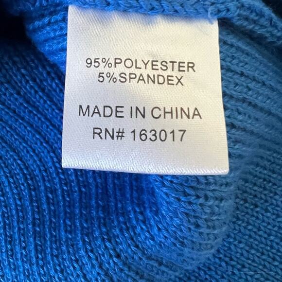 Princess Polly Colbolt Blue Knit Larnee Turtleneck Womens Sweater Blue Small - Picture 14 of 14